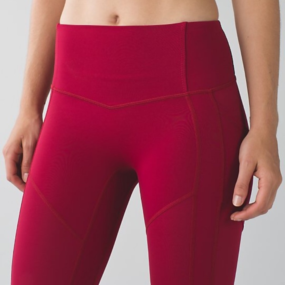 Red Lululemon Leggings
